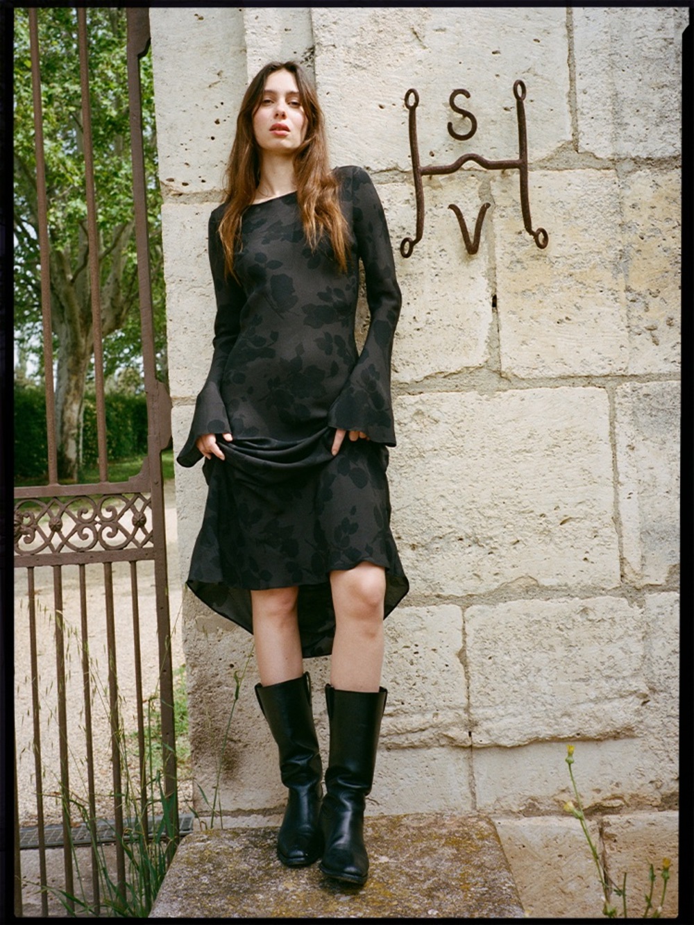 NWT Réalisation Par Gia Dress in Midnight Rose - Picture 5 of 11